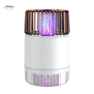 lampe anti-moustiques électrique en coloris blanc, design compact et discret