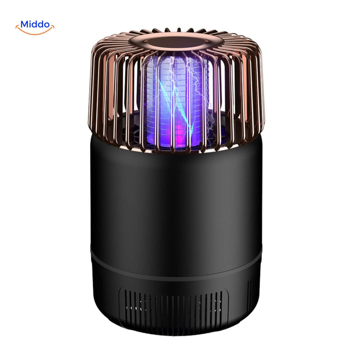 lampe anti-moustiques électrique en coloris noir, protection silencieuse contre les insectes