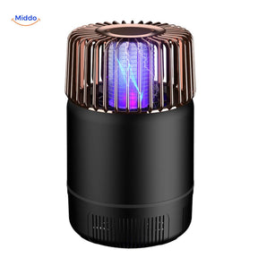 lampe anti-moustiques électrique en coloris noir, protection silencieuse contre les insectes