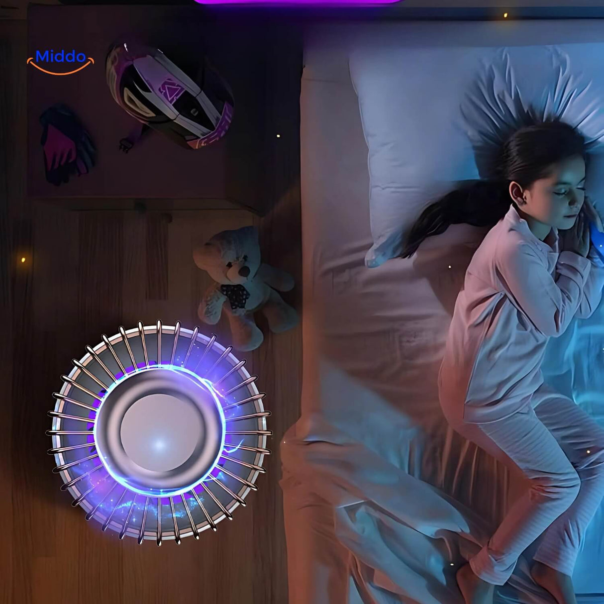 lampe anti-moustiques active pendant le sommeil du bébé, protection électrique silencieuse
