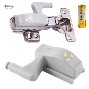 lampe charniere 3 leds fournie avec pile 23a 12v incluse