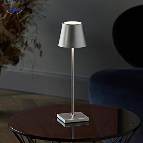 lampe de table led rechargeable via usb-c, sans fil, batterie longue durée 24 heures