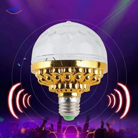 aperçu des projections lumineuses colorées de la lampe disco LED rotative magicball