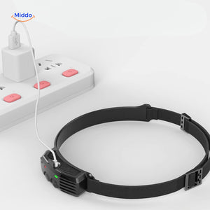 lampe frontale au design compact et rechargeable via port usb pour plus de praticité