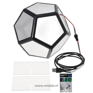 contenu du kit infinity light avec câbles et notice, tout ce qui est inclus dans la boîte
