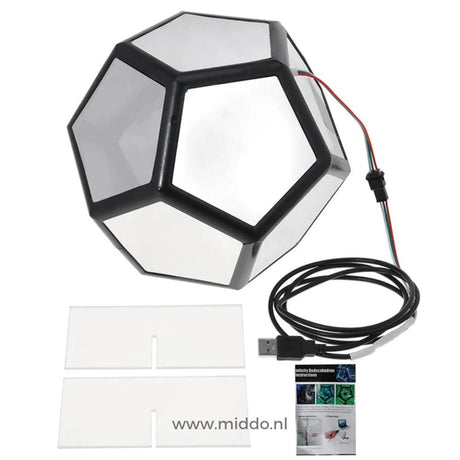contenu du kit infinity light avec câbles et notice, tout ce qui est inclus dans la boîte