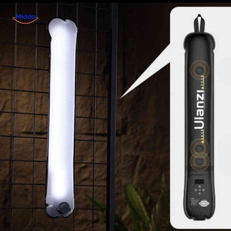 lampe LED tube étanche en utilisation outdoor, parfaite pour les tournages en extérieur