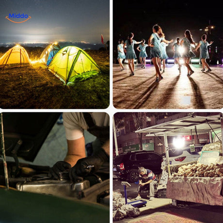 lampe LED pliable et compacte spécialement conçue pour le camping et les sorties en extérieur