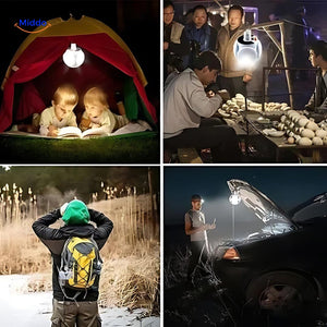 lampe LED polyvalente adaptée à de multiples usages : camping, jardin, urgences et voyages