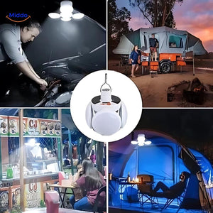 lampe LED rechargeable, portable et écologique pour un éclairage extérieur responsable