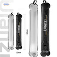 lampe LED tube gonflable de 60 cm de longueur et 12 cm de diamètre, dimensions détaillées
