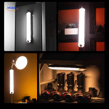 lampe LED tube avec système de fixation multi-support pour différents montages