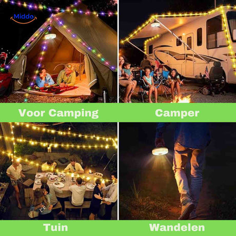 lampe rechargeable polyvalente pour le camping, le jardin, le camping-car et la randonnee
