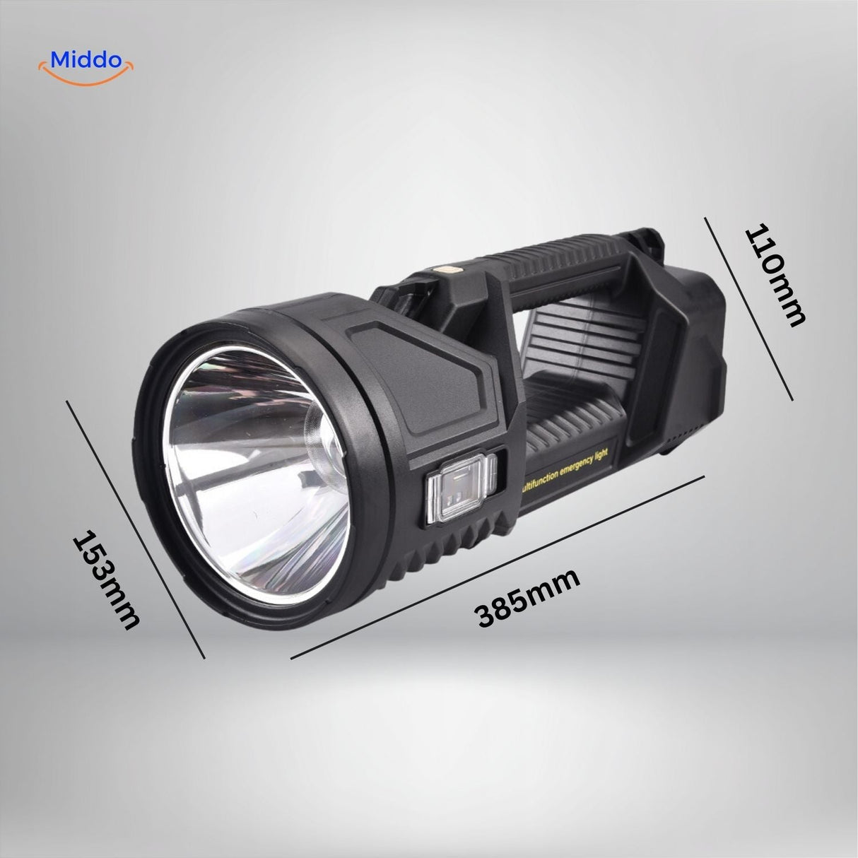 lampe de recherche avec dimensions compactes et conception ergonomique pour une prise en main facile