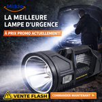 lampe de recherche LED rechargeable et portable, vue principale du produit