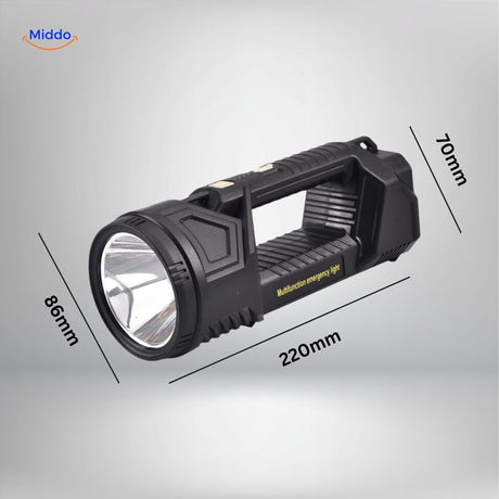 lampe de recherche LED idéale pour un usage mains libres grâce à son support intégré