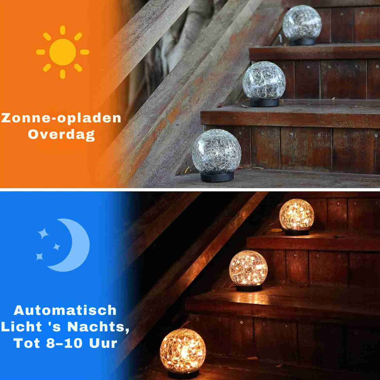 lampe solaire se rechargeant le jour et s'allumant automatiquement la nuit