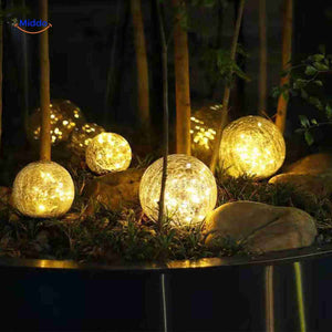 lampe solaire avec éclairage d'ambiance magique pour jardins extérieurs