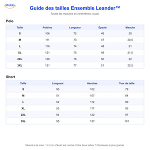 Guide des tailles ensemble Leander