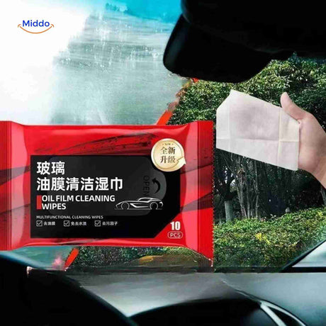 lingettes vitres voiture faciles à utiliser à la main, nettoyage en quelques secondes