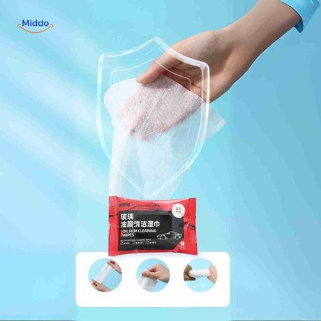 lingettes de nettoyage pour les vitres extérieures de voiture, surface brillante