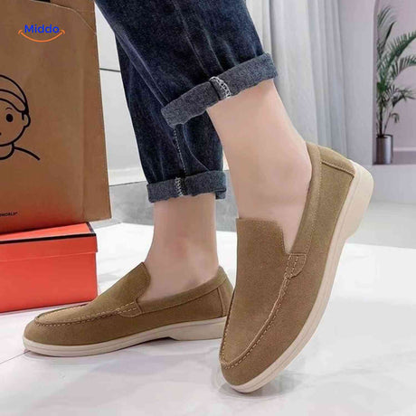 loafers sable en suède pour homme, alliant confort et style au quotidien