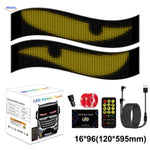 lot de 2 panneaux LED matrix 16x96 pixels, 120x595 mm, installation symétrique sur camion