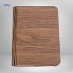 LumiFold Lampe de Bureau avec finition en bois moderne www.middo.nl
