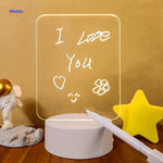 luminote bureau lamp beschrijfbare licht paneel met tekst middo.nl