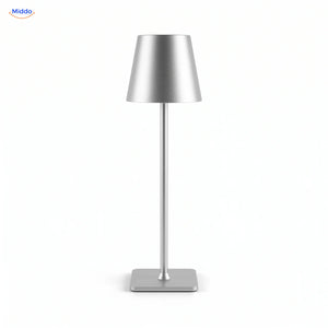 Lampe de table Lumiset rechargeable argent