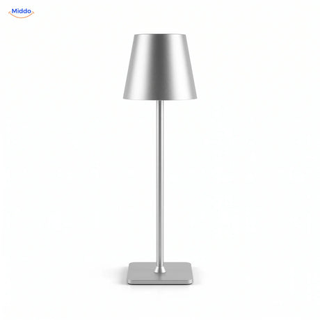 Lampe de table Lumiset rechargeable argent