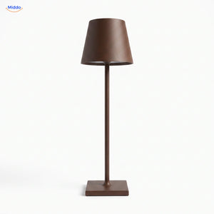 Lampe de table Lumiset rechargeable marron