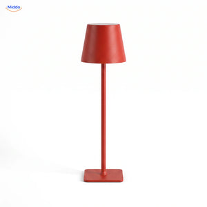 Lampe de table Lumiset rechargeable rouge