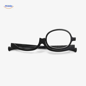 lunettes maquillage pliables et compactes avec lentille unique grossissante pivotante