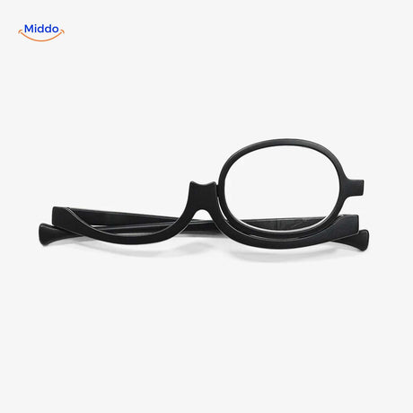 lunettes maquillage pliables et compactes avec lentille unique grossissante pivotante