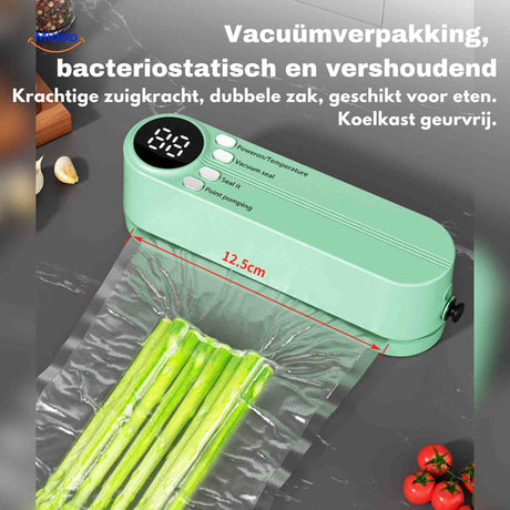 machine sous vide portable en situation cuisine pour conserver les aliments frais plus longtemps