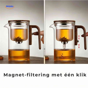 Théière magnétique Magnetea en verre avec filtre, vue produit 12