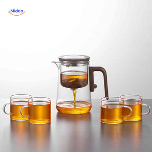Théière magnétique Magnetea en verre avec filtre, vue produit 2
