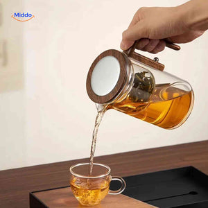 Théière magnétique Magnetea en verre avec filtre, vue produit 3