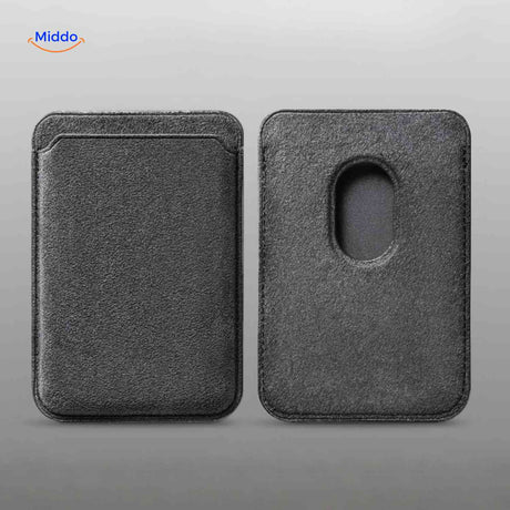 Porte-cartes MagSafe AlcantaPro en Alcantara, noir, vue 4