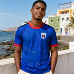 maillot supporter coupe du monde 2026 Cap-Vert coloris bleu, vue de face
