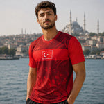 maillot supporter coupe du monde 2026 Turquie coloris rouge, vue de face