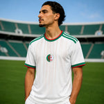 maillot de supporter coupe du monde 2026 Algérie blanc, football homme