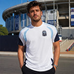 maillot supporter coupe du monde 2026 argentine coloris blanc porté par un homme