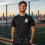 maillot de supporter coupe du monde 2026 Argentine noir, tenue football homme