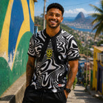 maillot de supporter coupe du monde 2026 Brésil noir, tenue football homme