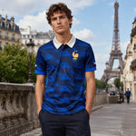 maillot de supporter coupe du monde 2026 France bleu, tenue football homme