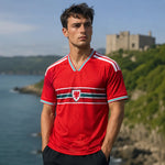 maillot de supporter coupe du monde 2026 Pays de Galles rouge, football homme