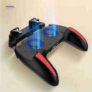 manette gaming mobile gameflex avec double ventilateur pour éviter la surchauffe pendant les parties