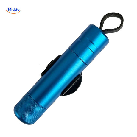 marteau brise-vitre coloris bleu, outil d'urgence compact pour habitacle de voiture